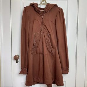 Prairie Underground Rust brown Orange Hooded Cloak Coat